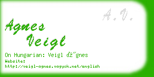 agnes veigl business card